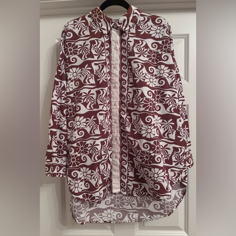 Anthropologie‎ Long Sleeve Poplin Buttondown - Picture 5 of 7